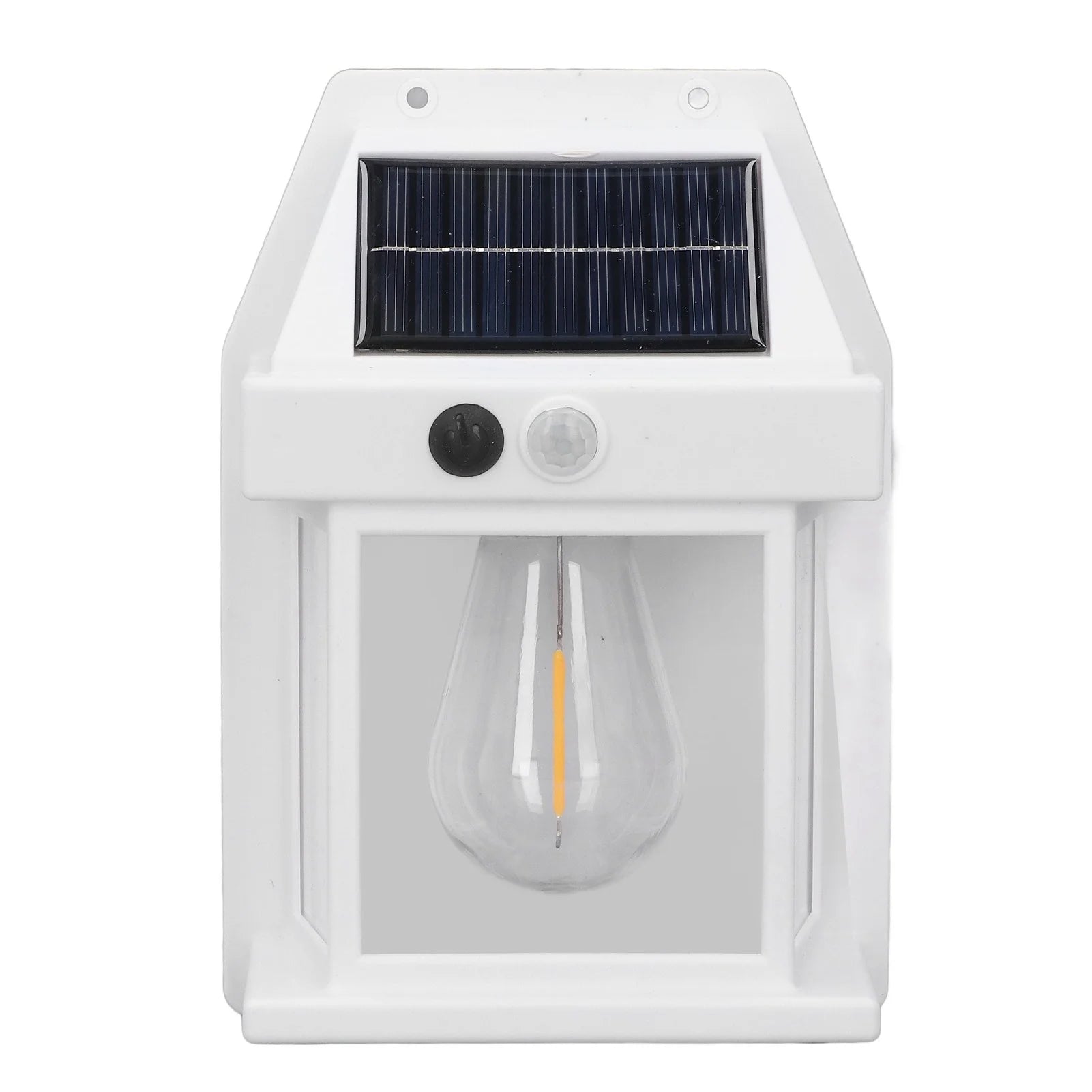 Farol Foco Solar Pared Sensor Movimiento 3.2 V Luz Cálida Negro - Blanco + Envío Gratis